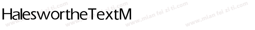 Halesworth eText Medium字体转换